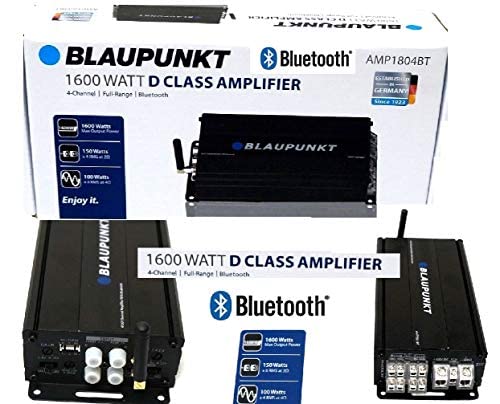 BLAUPUNKT AMP1804BT Car Audio 4-Channel Class D Amplifier 1600W with Bluetooth Full Range Amp. BLAUPUNKT AMP1804BT Car Audio 4-Channel Class D Amplifier 1600W with Bluetooth Full Range Amp.